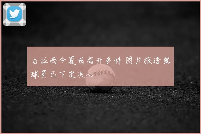 吉拉西今夏或离开多特 图片报透露球员已下定决心